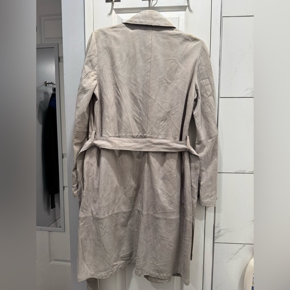 Hugo Boss, 100% Lamb, Leather Trench Coat - Picture 12 of 16